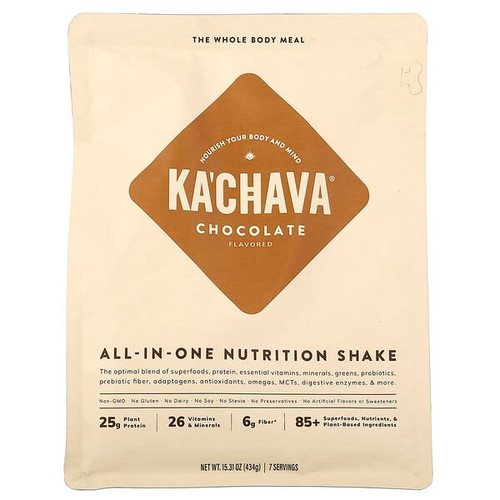 <img alt="KaChava, All-In-One Nutrition Shake, Chocolate, 15.31 oz (434 g)" title="KaChava, All-In-One Nutrition Shake, Chocolate, 15.31 oz (434 g),851139005325"