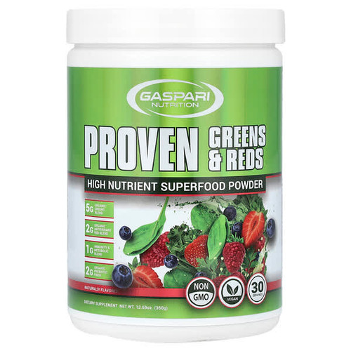 <img alt="Gaspari Nutrition, Proven Greens & Reds, 12.69 oz (360 g)" title="Gaspari Nutrition, Proven Greens & Reds, 12.69 oz (360 g),646511030176"