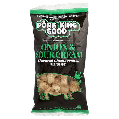 <img alt="Pork King Good, Flavored Chicharrones, Onion & Sour Cream, 1.75 oz (49.5 g)" title="Pork King Good, Flavored Chicharrones, Onion & Sour Cream, 1.75 oz (49.5 g),891597006168"