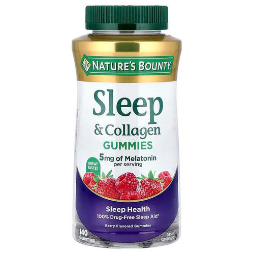 <img alt="Natures Bounty, Sleep & Collagen Gummies, Berry, 140 Gummies" title="Natures Bounty, Sleep & Collagen Gummies, Berry, 140 Gummies,"
