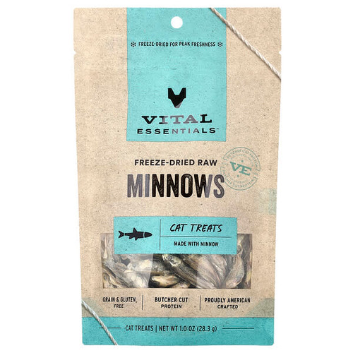 <img alt="Vital Essentials, Freeze-Dried Raw Cat Treats, Minnows, 1 oz (28.3 g)" title="Vital Essentials, Freeze-Dried Raw Cat Treats, Minnows, 1 oz (28.3 g),"