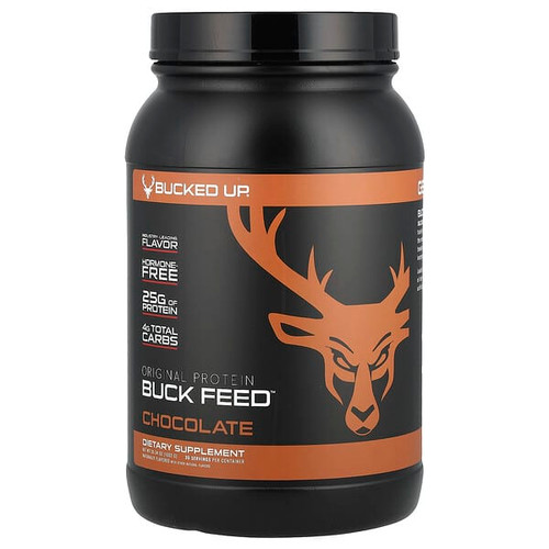 <img alt="Bucked Up, Buck Feed , Original Protein, Chocolate, 35.34 oz (1,002 g)" title="Bucked Up, Buck Feed , Original Protein, Chocolate, 35.34 oz (1,002 g),"