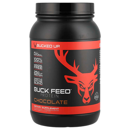 <img alt="Bucked Up, Buck Feed, Protein, Chocolate, 36.37 oz (1,031 g)" title="Bucked Up, Buck Feed, Protein, Chocolate, 36.37 oz (1,031 g),"