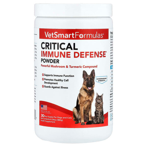 <img alt="VetSmart Formulas, Critical Immune Defense Powder, For Dogs and Cats, 6.34 oz (180 g)" title="VetSmart Formulas, Critical Immune Defense Powder, For Dogs and Cats, 6.34 oz (180 g),"