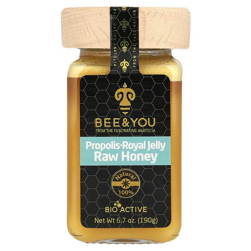 <img alt="Bee & You, Propolis Royal Jelly, Raw Honey, 6.7 oz (190 g)" title="Bee & You, Propolis Royal Jelly, Raw Honey, 6.7 oz (190 g),"