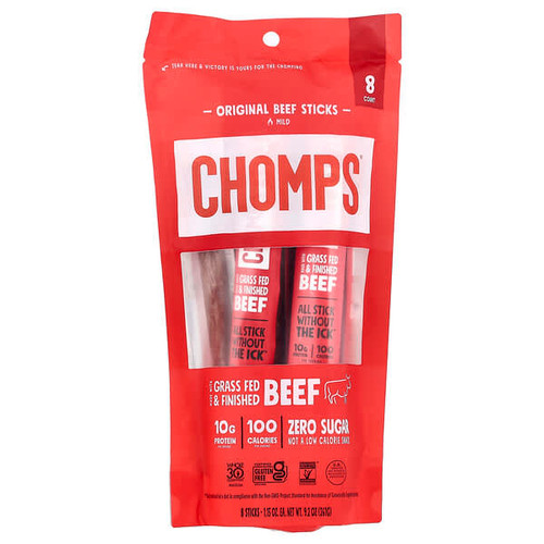 <img alt="Chomps, Original Beef Sticks, Mild, 8 Sticks, 1.15 oz (32 g) Each" title="Chomps, Original Beef Sticks, Mild, 8 Sticks, 1.15 oz (32 g) Each,"
