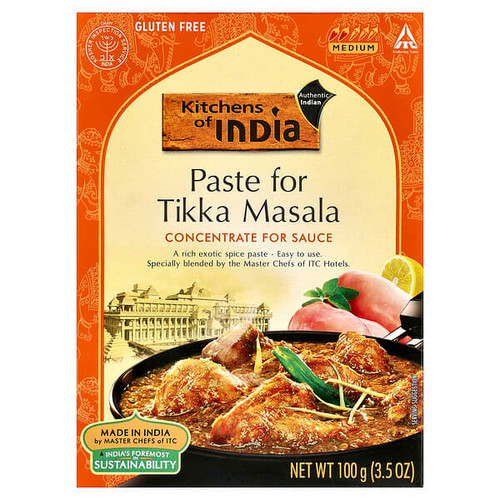 <img alt="3 PACK of Kitchens of India, Paste For Tikka Masala, Concentrate For Sauce, Medium, 3.5 oz (100 g)" title="3 PACK of Kitchens of India, Paste For Tikka Masala, Concentrate For Sauce, Medium, 3.5 oz (100 g),841905020713"