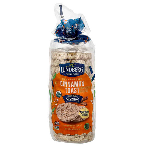 <img alt="Lundberg, Organic Brown Rice Cakes, Cinnamon Toast, 8.9 oz (253 g)" title="Lundberg, Organic Brown Rice Cakes, Cinnamon Toast, 8.9 oz (253 g),073416000391"