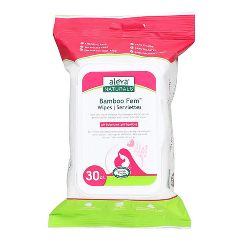 <img alt="Aleva Naturals, Bamboo Fem Wipes, 30 Wipes" title="Aleva Naturals, Bamboo Fem Wipes, 30 Wipes,624721379742"