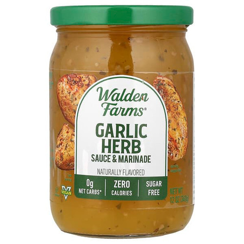 <img alt="Walden Farms, Garlic Herb Sauce & Marinade, 12 oz (340 g)" title="Walden Farms, Garlic Herb Sauce & Marinade, 12 oz (340 g),072457980990"