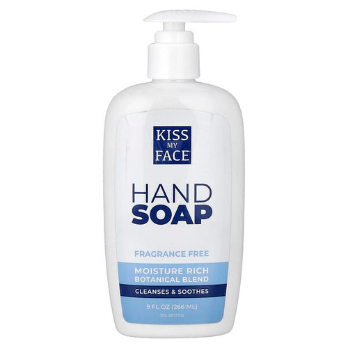 <img alt="Kiss My Face, Hand Soap, Fragrance Free, 9 fl oz (266 ml)" title="Kiss My Face, Hand Soap, Fragrance Free, 9 fl oz (266 ml),028367831013"