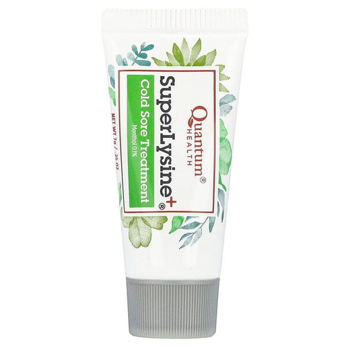<img alt="Quantum Health, Super Lysine+, Cold Sore Treatment, 0.25 oz (7 g)" title="Quantum Health, Super Lysine+, Cold Sore Treatment, 0.25 oz (7 g),046985001014"