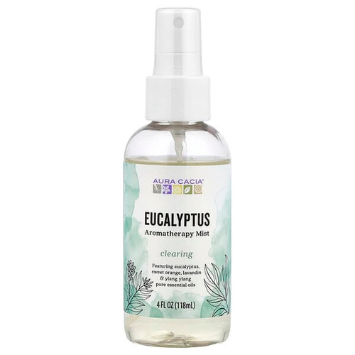 <img alt="Aura Cacia, Aromatherapy Mist, Eucalyptus, 4 fl oz (118 ml)" title="Aura Cacia, Aromatherapy Mist, Eucalyptus, 4 fl oz (118 ml),051381882426"