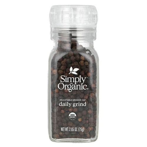 <img alt="Simply Organic, Daily Grind, Black Peppercorn, 2.65 oz (75 g)" title="Simply Organic, Daily Grind, Black Peppercorn, 2.65 oz (75 g),089836182630"