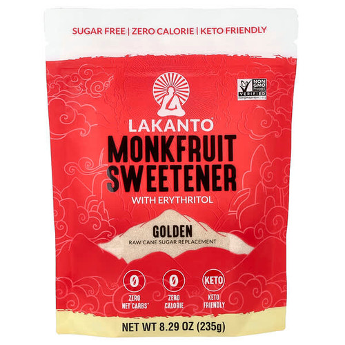 <img alt="Lakanto, Monkfruit Sweetener with Erythritol, Golden, 8.29 oz (235 g)" title="Lakanto, Monkfruit Sweetener with Erythritol, Golden, 8.29 oz (235 g),843076000037"