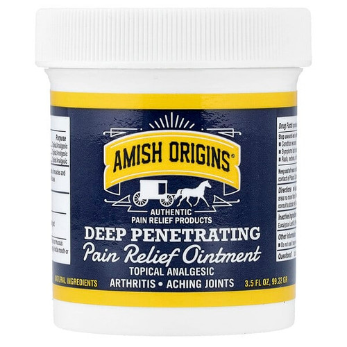 <img alt="Amish Origins, Authentic Deep Penetrating, Pain Relief Ointment, 3.5 fl oz (99.22 g)" title="Amish Origins, Authentic Deep Penetrating, Pain Relief Ointment, 3.5 fl oz (99.22 g),838273000119"