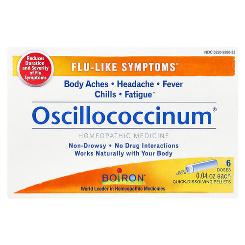<img alt="Boiron, Oscillococcinum, Flu-Like Symptoms, 6 Doses, 0.04 oz Each" title="Boiron, Oscillococcinum, Flu-Like Symptoms, 6 Doses, 0.04 oz Each,306969998519"