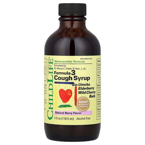 <img alt="ChildLife Essentials, Formula 3 Cough Syrup, Alcohol Free, Natural Berry, 4 fl oz (118.5 ml)" title="ChildLife Essentials, Formula 3 Cough Syrup, Alcohol Free, Natural Berry, 4 fl oz (118.5 ml),608274109506"
