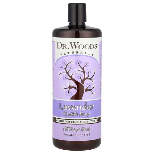 <img alt="Dr. Woods, Lavender Castile Soap with Fair Trade Shea Butter, 32 fl oz (946 ml)" title="Dr. Woods, Lavender Castile Soap with Fair Trade Shea Butter, 32 fl oz (946 ml),689191523163"