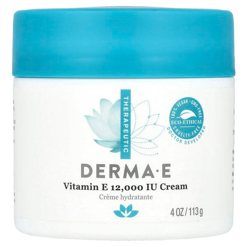 <img alt="DERMA E, Vitamin E Creme, 4 oz (113 g)" title="DERMA E, Vitamin E Creme, 4 oz (113 g),030985004458"