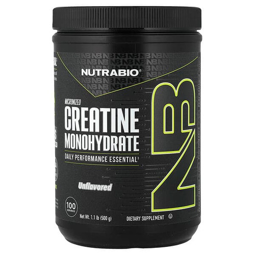 <img alt="NutraBio, Micronized Creatine Monohydrate, Unflavored, 1.1 lb (500 g)" title="NutraBio, Micronized Creatine Monohydrate, Unflavored, 1.1 lb (500 g),649908230104"