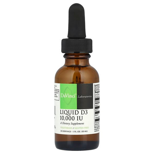 <img alt="DaVinci Laboratories, Liquid D3, 10,000 IU, 1 fl oz (30 ml)" title="DaVinci Laboratories, Liquid D3, 10,000 IU, 1 fl oz (30 ml),026664255334"