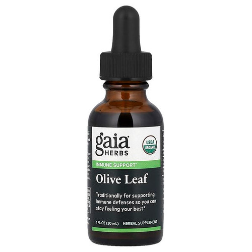 <img alt="Gaia Herbs, Olive Leaf, 1 fl oz (30 ml)" title="Gaia Herbs, Olive Leaf, 1 fl oz (30 ml),751063308250"