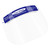 Parasol Kids Face Shield with Elastic Foam Band - Plain Blue -- 10 Masks