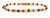 Charlie Banana Amber Necklace 11" Boroque - Raw Multi P -- 1 Necklace