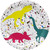5 PACK of Armada Dinosaur Paper Plates 10 pack