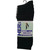 3 PACK OF For Her Crew Socks Black Size 5-8 5 pack