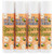 3 PACK OF Sierra Bees, Organic Lip Balms, Grapefruit, 4 Pack, .15 oz (4.25 g) Each