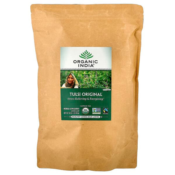 <img alt="Organic India, Tulsi Original Loose Leaf Tea, Caffeine Free, 16 oz (454 g)" title="Organic India, Tulsi Original Loose Leaf Tea, Caffeine Free, 16 oz (454 g),851469000618"