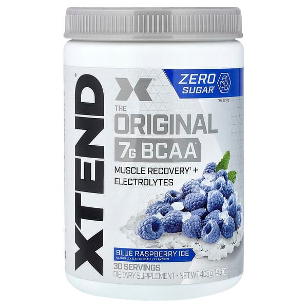 <img alt="XTEND, 7G BCAA, Blue Raspberry Ice, 14.3 oz (405 g)" title="XTEND, 7G BCAA, Blue Raspberry Ice, 14.3 oz (405 g),181030000151"
