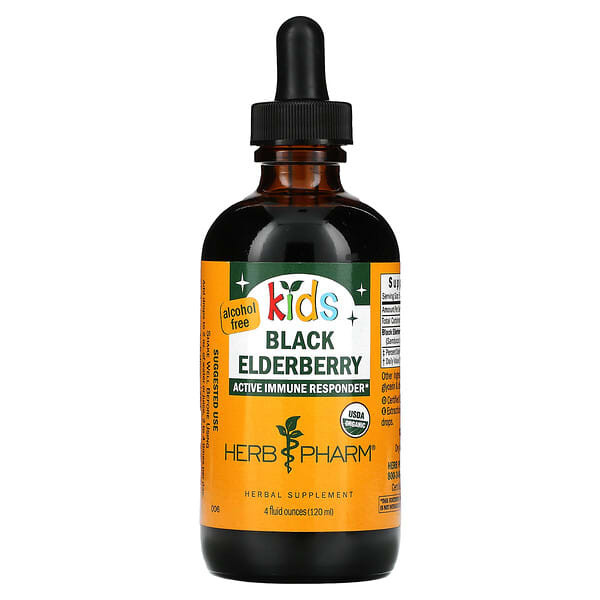 <img alt="Herb Pharm, Kids Black Elderberry, Alcohol Free, 4 fl oz (120 ml)" title="Herb Pharm, Kids Black Elderberry, Alcohol Free, 4 fl oz (120 ml),090700015206"