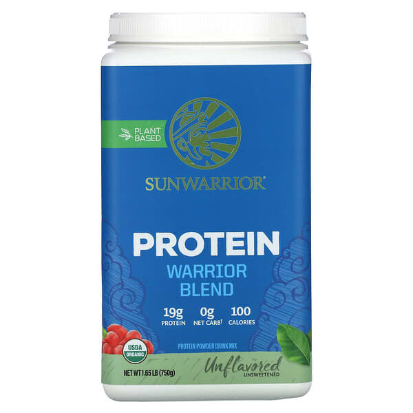 <img alt="Sunwarrior, Warrior Blend, Protein, Unflavored, 1.65 lbs (750 g)" title="Sunwarrior, Warrior Blend, Protein, Unflavored, 1.65 lbs (750 g),814784024295"