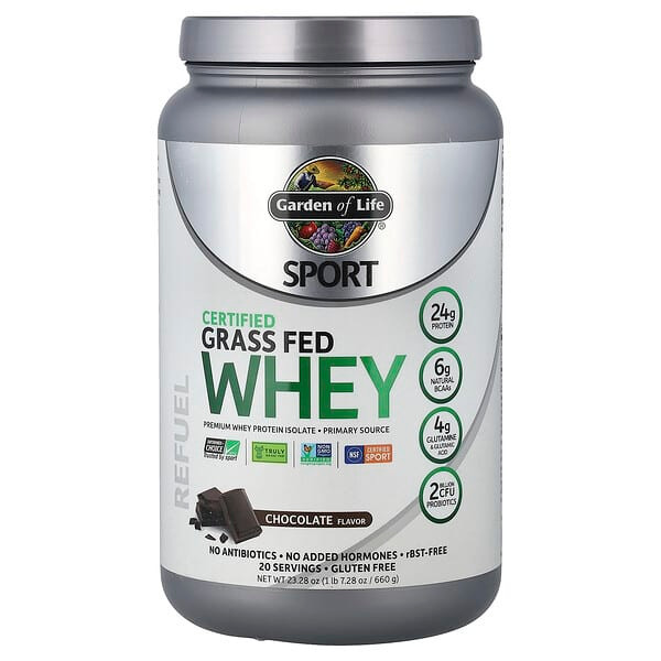 <img alt="Garden of Life, Sport, Certified Grass Fed Whey, Chocolate, 1 lb 7.28 oz (660 g)" title="Garden of Life, Sport, Certified Grass Fed Whey, Chocolate, 1 lb 7.28 oz (660 g),658010120623"