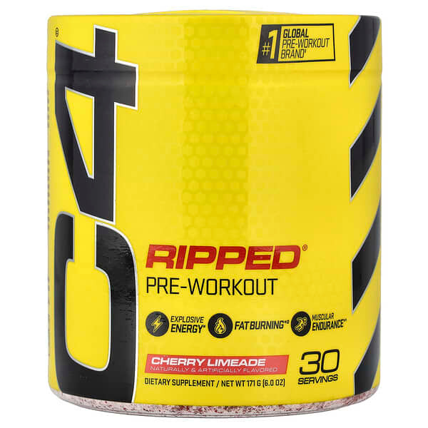 <img alt="C4 - Cellucor, Ripped, Pre-Workout, Cherry Limeade, 6 oz (171 g)" title="C4 - Cellucor, Ripped, Pre-Workout, Cherry Limeade, 6 oz (171 g),810390025312"