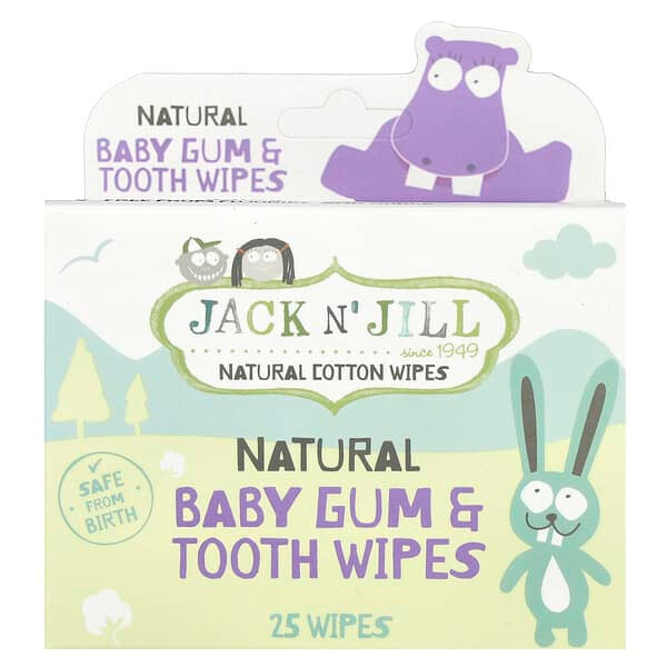 <img alt="Jack n Jill, Natural Baby Gum & Tooth Wipes, 25 Wipes" title="Jack n Jill, Natural Baby Gum & Tooth Wipes, 25 Wipes,9312657110201"