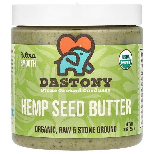 <img alt="Dastony, Organic Hemp Seed Butter, Ultra Smooth, 8 oz (227 g)" title="Dastony, Organic Hemp Seed Butter, Ultra Smooth, 8 oz (227 g),850018464840"