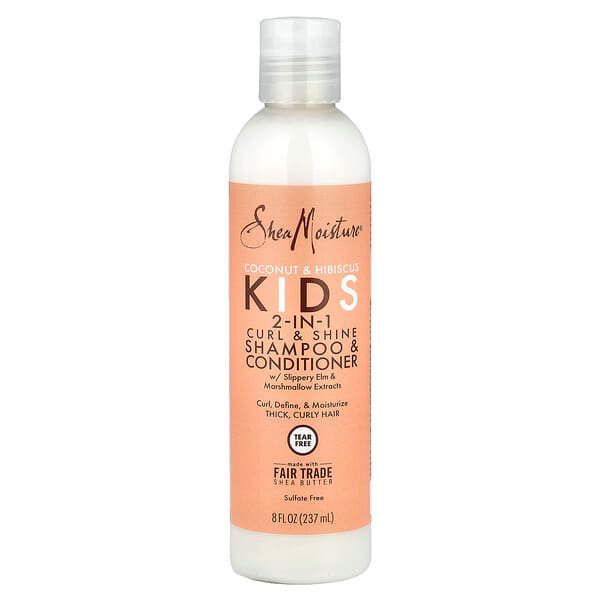 <img alt="SheaMoisture, Kids 2-In-1 Curl & Shine Shampoo & Conditioner, Coconut & Hibiscus, 8 fl oz (237 ml)" title="SheaMoisture, Kids 2-In-1 Curl & Shine Shampoo & Conditioner, Coconut & Hibiscus, 8 fl oz (237 ml),764302905141"
