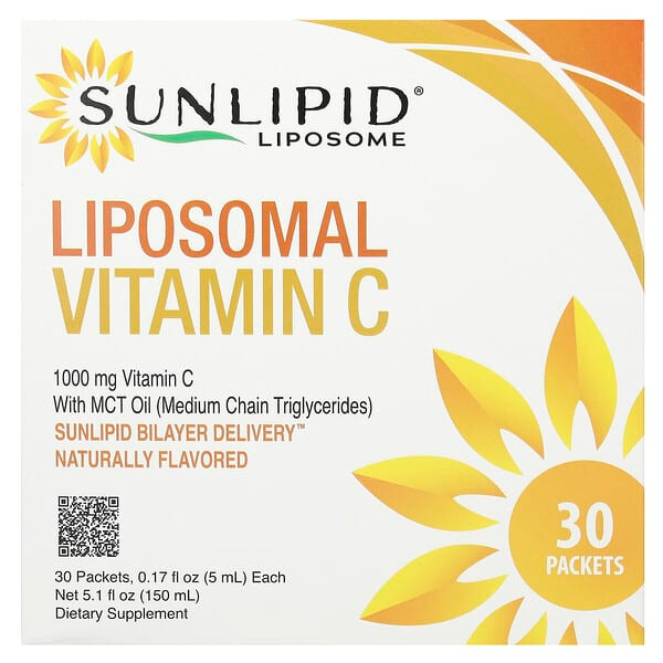 <img alt="Sunlipid, Liposomal Vitamin C with MCT Oil, 30 Packets, 0.17 fl oz (5 ml) Each" title="Sunlipid, Liposomal Vitamin C with MCT Oil, 30 Packets, 0.17 fl oz (5 ml) Each,810012470001"