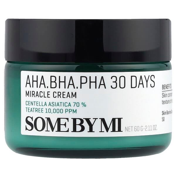 <img alt="SOME BY MI, AHA. BHA. PHA 30 Days Miracle Cream, 2.11 oz (60 g)" title="SOME BY MI, AHA. BHA. PHA 30 Days Miracle Cream, 2.11 oz (60 g),8809326334224"