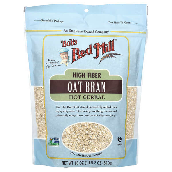 <img alt="Bobs Red Mill, High Fiber Oat Bran Hot Cereal, 18 oz (510 g)" title="Bobs Red Mill, High Fiber Oat Bran Hot Cereal, 18 oz (510 g),039978041432"