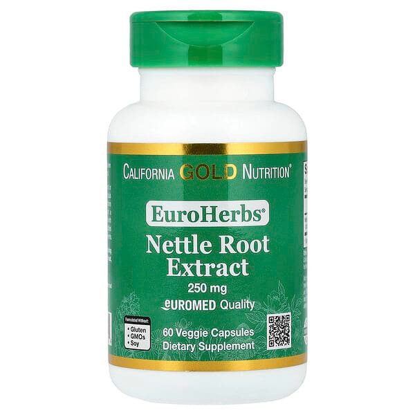 <img alt="California Gold Nutrition, EuroHerbs, Nettle Root Extract, Euromed Quality, 250 mg, 60 Veggie Capsules" title="California Gold Nutrition, EuroHerbs, Nettle Root Extract, Euromed Quality, 250 mg, 60 Veggie Capsules,898220011124"
