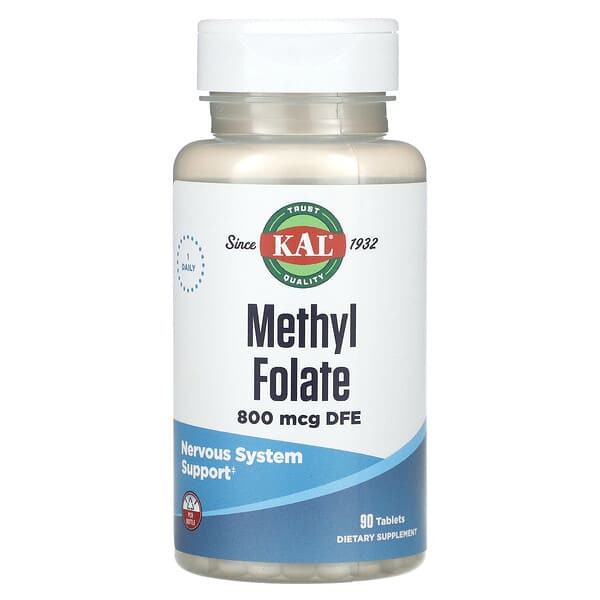 <img alt="KAL, Methyl Folate, 800 mcg DFE, 90 Tablets" title="KAL, Methyl Folate, 800 mcg DFE, 90 Tablets,021245955931"