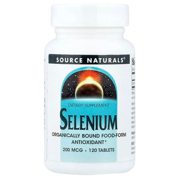 <img alt="Source Naturals, Selenium, 200 mcg, 120 Tablets" title="Source Naturals, Selenium, 200 mcg, 120 Tablets,021078008118"