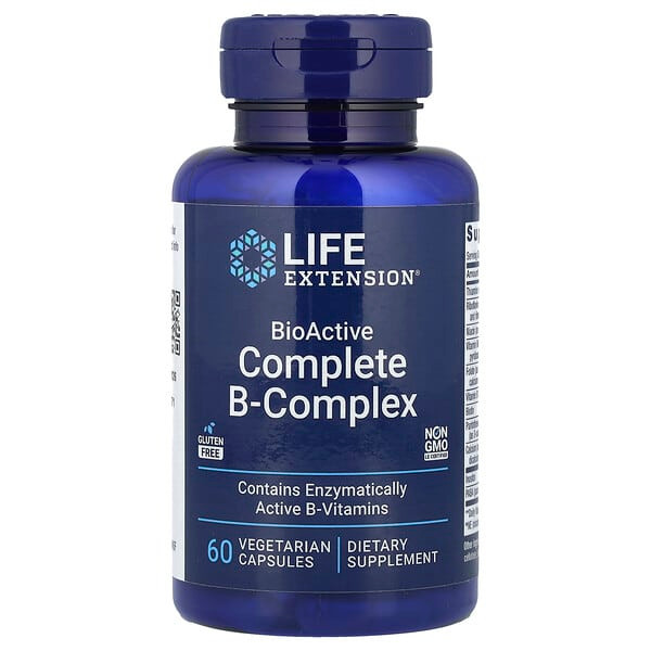 <img alt="Life Extension, BioActive Complete B-Complex, 60 Vegetarian Capsules" title="Life Extension, BioActive Complete B-Complex, 60 Vegetarian Capsules,737870194569"