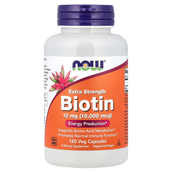 <img alt="NOW Foods, Biotin, 10 mg, 120 Veg Capsules" title="NOW Foods, Biotin, 10 mg, 120 Veg Capsules,733739004796"