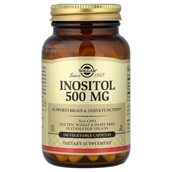 <img alt="Solgar, Inositol, 500 mg, 100 Vegetable Capsules" title="Solgar, Inositol, 500 mg, 100 Vegetable Capsules,033984014503"